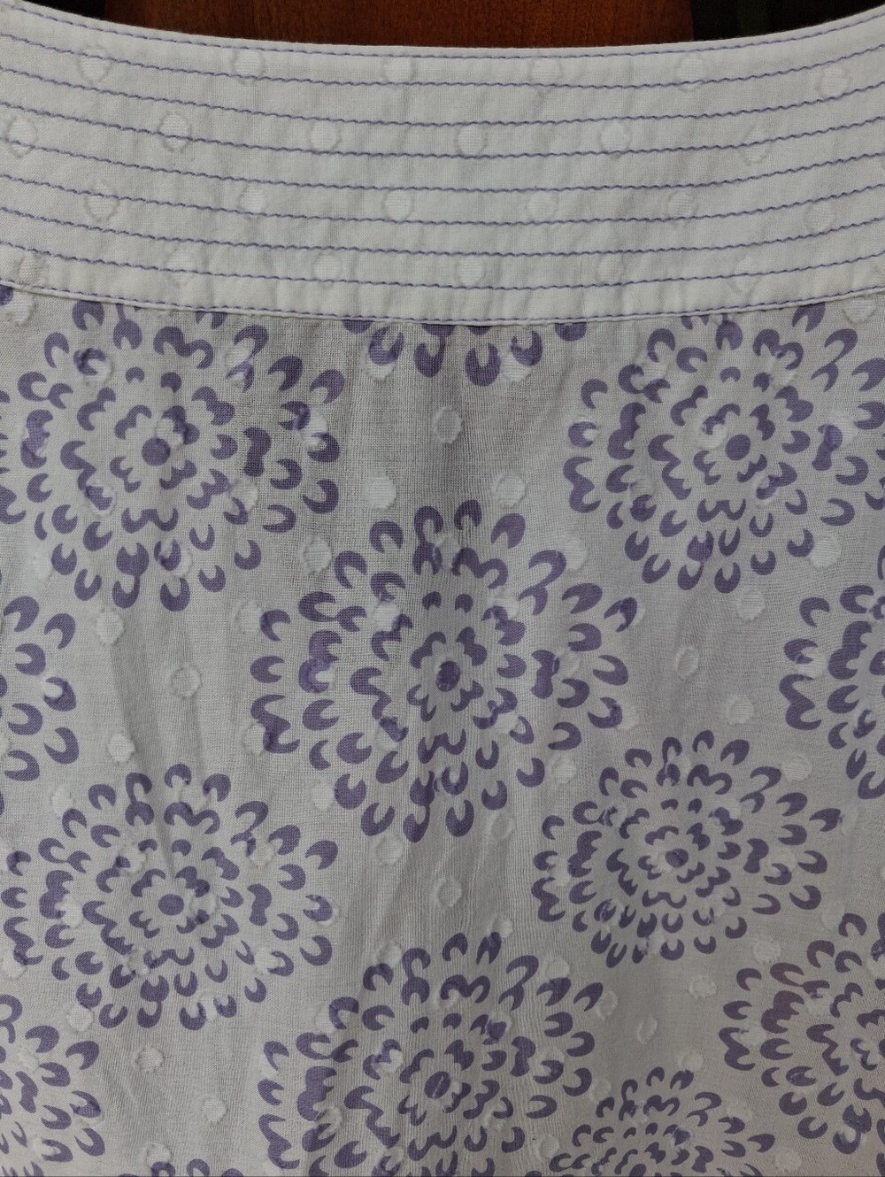 Vineyard Vines White/lavender Cotton Tunic XL EUC - Picture 4 of 7